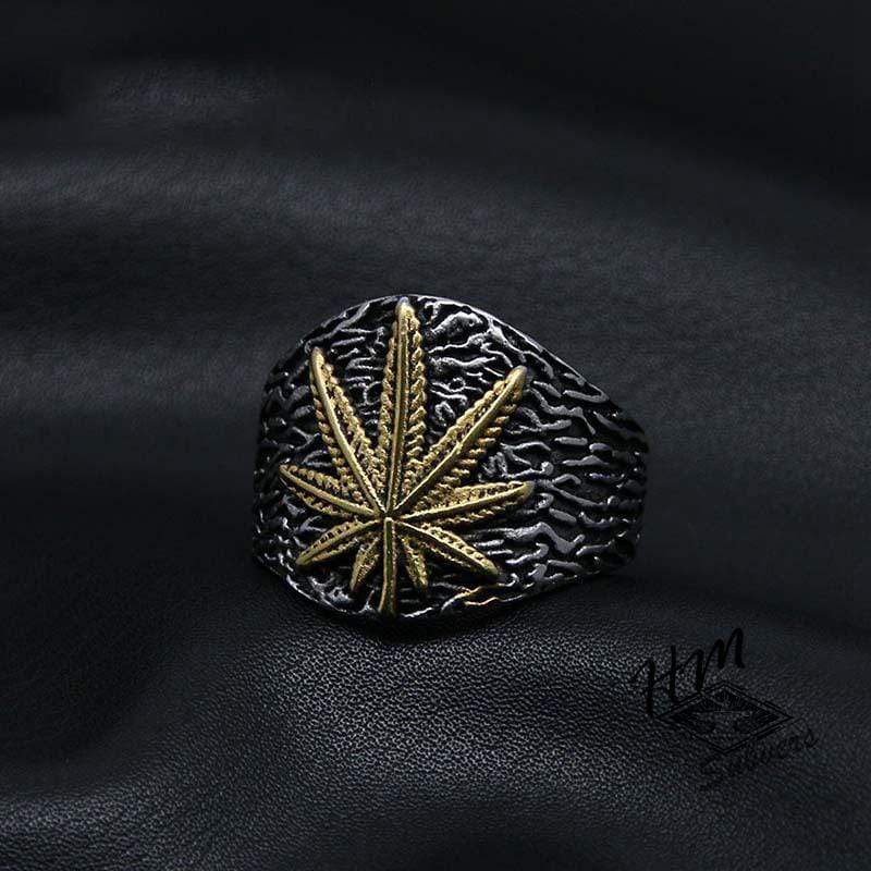 RETRO HEMP MEN'S STAINLESS STEEL RING