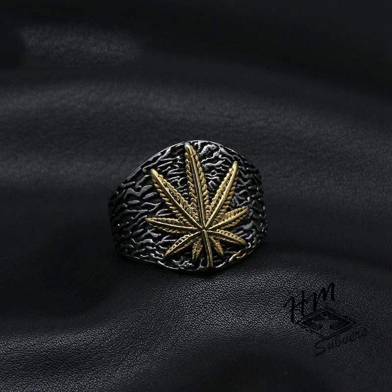 RETRO HEMP MEN'S STAINLESS STEEL RING