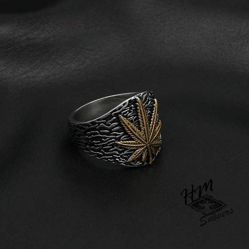 RETRO HEMP MEN'S STAINLESS STEEL RING