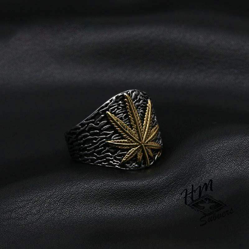 RETRO HEMP MEN'S STAINLESS STEEL RING