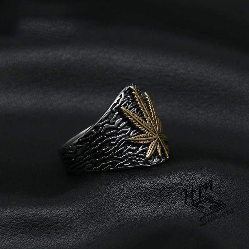 RETRO HEMP MEN'S STAINLESS STEEL RING