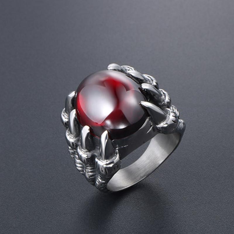 VINTAGE DRAGON CLAW GEMSTONE RING