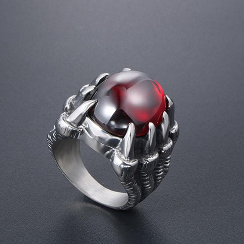 VINTAGE DRAGON CLAW GEMSTONE RING